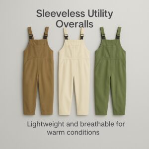 Sleeveless Utility Overalls